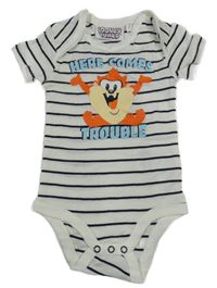 Bílo-černé pruhované body s Tazem Looney Tunes