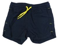 Tmavomodré plátěné kraťasy Lupilu