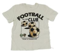 Bílé tričko s fotbalovými míči H&M