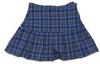Modro-hnědá kostkovaná sukně H&M