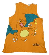 Oranžové tílko s Pokémonem H&M