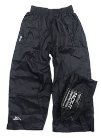 Černé šusťákové outdoorové kalhoty + sáček TRESPASS