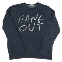 Tmavomodrá melírovaná mikina s nápisy name it. 