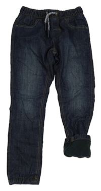 Tmavomodré cuff podšité rifle C&A