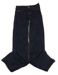 Nové - tmavomodré skinny rifle 