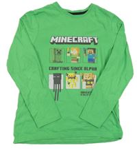 Zelené triko s Minecraft PRIMARK