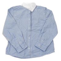 Modro-bílo-černá pruhovaná košile H&M