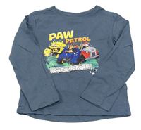 Modrošedé triko s Paw Patrol Nickelodeon