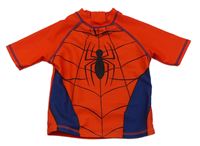 Červeno-tmavomodré UV tričko - Spiderman