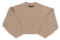 Pudrový crop svetr New Look