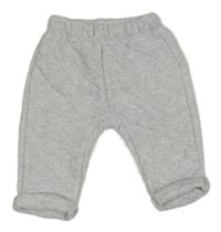 Světlešedé melírované prošívané tepláky John Lewis