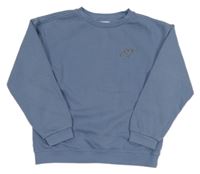 Modrošedá mikina se srdcem s šípem Primark