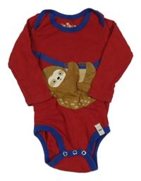 Tmavočervené body s lenochodem Kuniboo