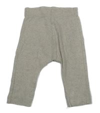 Béžové melírované žebrované lehké tepláky Nutmeg