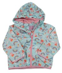 Mátová šusťáková jarní bunda s Peppou a kapucí