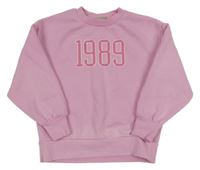 Růžová mikina s číslem Matalan