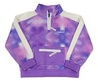 Fialovo-růžová batikovaná sportovní mikina Bekkin'