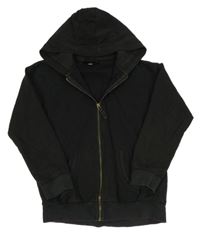 Černá propínací mikina s kapucí Next