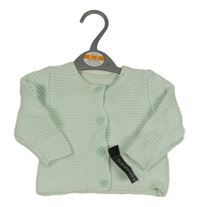 Nové - Mátový propínací svetr St. Bernard