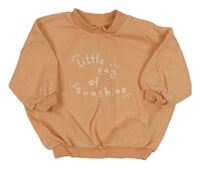 Meruňková oversize mikina s nápisem George