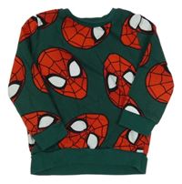 Tmavozelená mikina se Spidermanem George