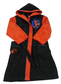 Černo-červený fleecový župan se Spidermanem a kapucí George