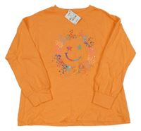 Nové - Oranžové triko se smajlíkem Next