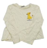 Světlebéžové triko se Simbou - Lví král Primark