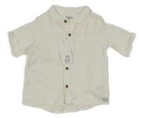 Nové - Smetanová mušelínová košile F&F