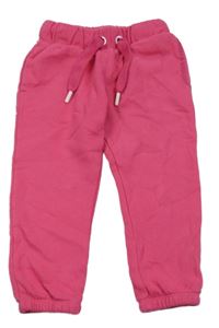 Tmavorůžové tepláky s nápisem Topolino