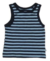 Tmavomodro-modré pruhované tílko Zebralino