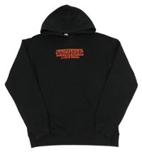 Černá mikina s nápisem a kapucí - Stranger Things H&M