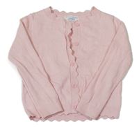 Světlerůžový propínací svetr Primark