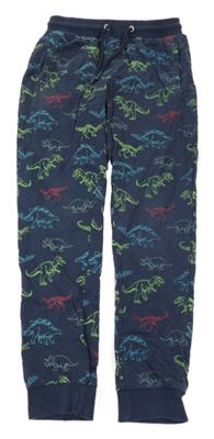 Tmavomodré tepláky s dinosaury Stop+Go