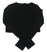 Černé crop triko H&M