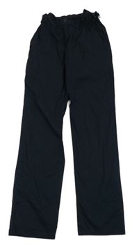 Tmavomodré plátěné chino kalhoty 