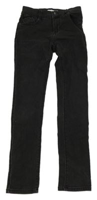 Černé skinny teplákové rifle 