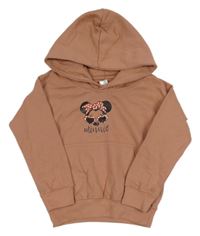 Starorůžová mikina s Minnie a kapucí 