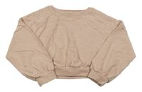 Světlerůžová crop lehká mikina Next