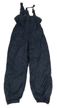 Tmavomodré šusťákové laclové funkční oteplovačky Pocopiano