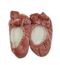 Nové - růžové domácí bačkory s mašlí Dunnes vel. 23-24