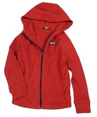 Červená propínací mikina s kapucí George