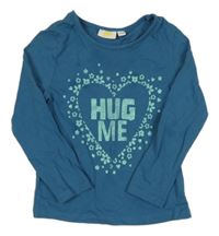 Modré triko s nápisem kids