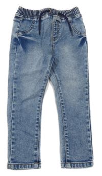 Modré melírované skinny rifle dunnes