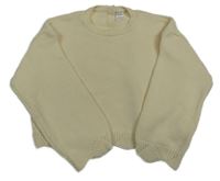 Smetanový crop svetr LC Waikiki