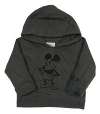 Antracitová mikina s Mickeym a kapucí GAP