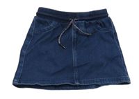 Tmavomodrá tepláková riflová sukně Reserved