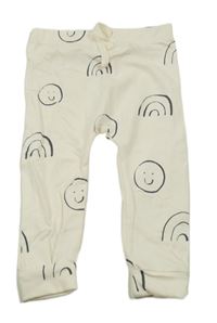 Smetanové lehké tepláky se smajlíky George