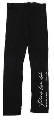 Černé legíny s nápisem F&F