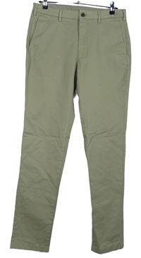 Pánské béžové plátěné chino kalhoty Uniqlo vel. 33/34